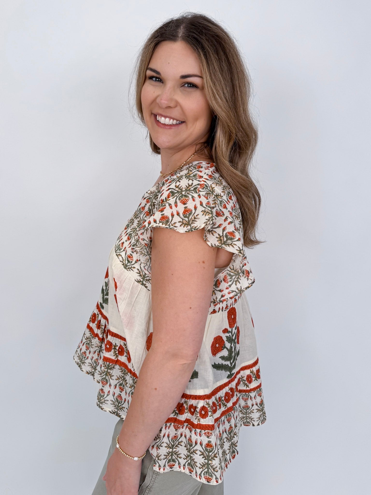 Debbie Floral Blouse - PAPER DOLL