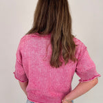 Leslie Ann Washed Knit Top - PAPER DOLL