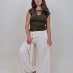Allie Tie Detail Blouse - PAPER DOLL