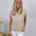 Woven Moments Sweater Vest Cardigan - PAPER DOLL