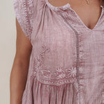 Collins V-Neck Blouse - PAPER DOLL