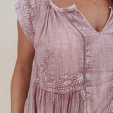 Collins V-Neck Blouse - PAPER DOLL