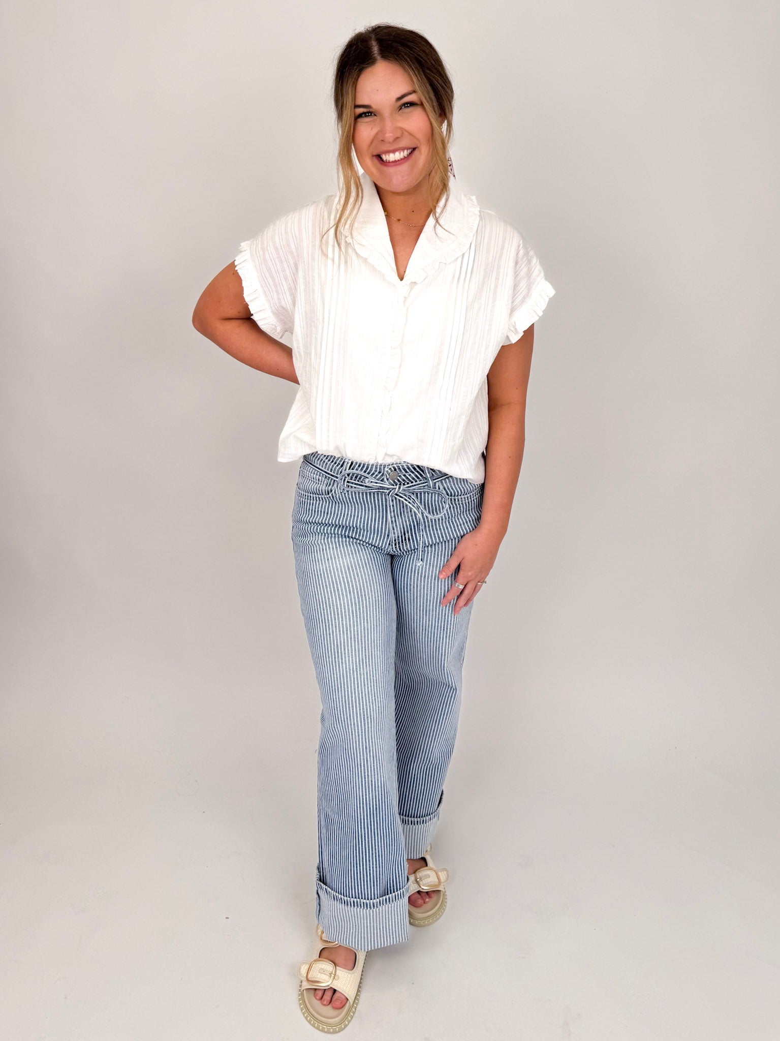 Katalina Ruffle Blouse - PAPER DOLL