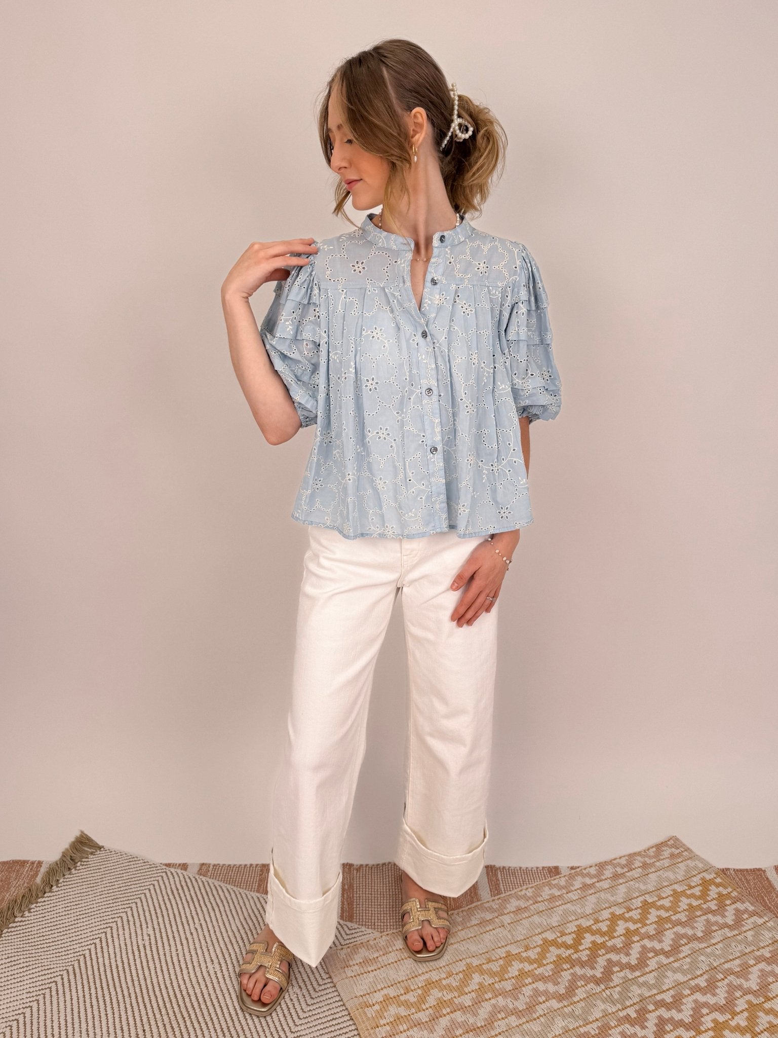 Harriet Eyelet Blouse - PAPER DOLL