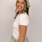 Emily Scalloped Cardigan - PAPER DOLL
