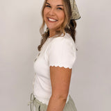 Emily Scalloped Cardigan - PAPER DOLL