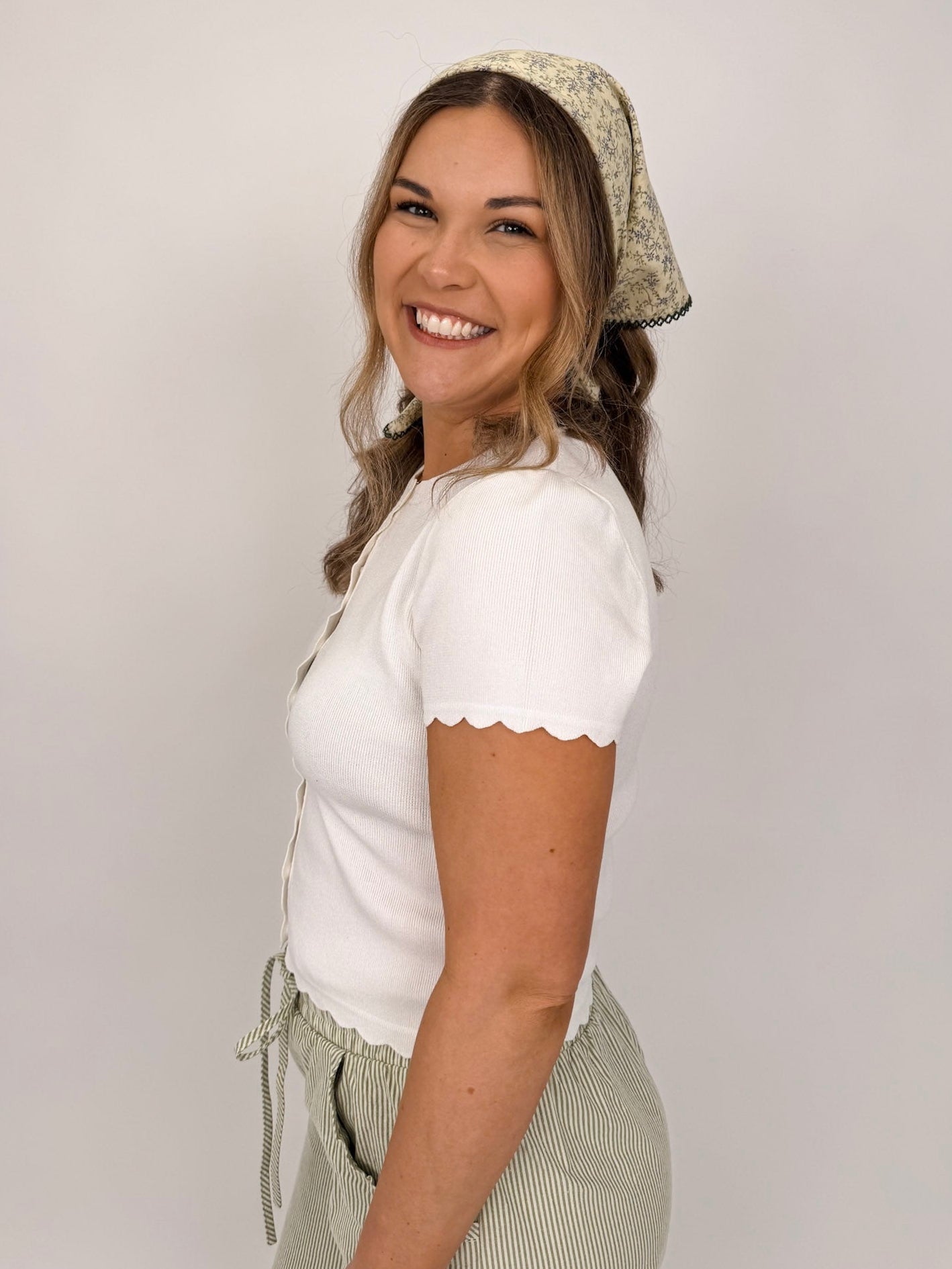 Emily Scalloped Cardigan - PAPER DOLL