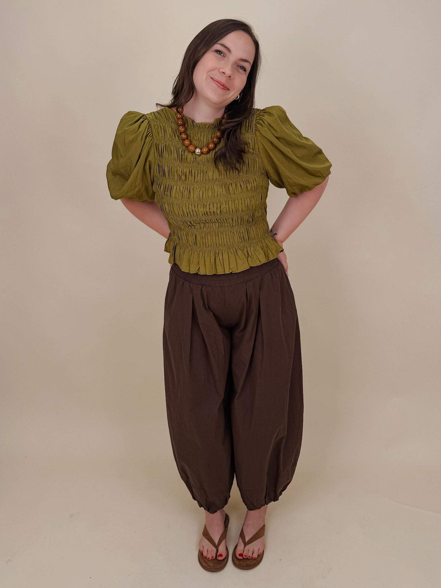 Fern Smocked Blouse - PAPER DOLL