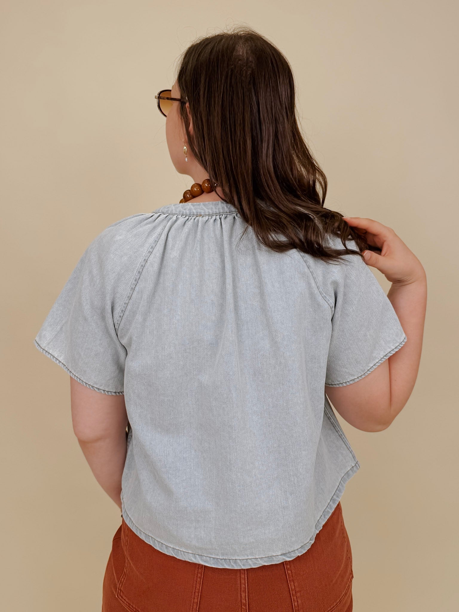 Holland Button Up Blouse - PAPER DOLL