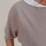 Adaline Boat Neck Knit Top - PAPER DOLL
