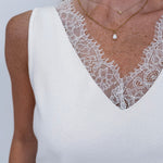 Margaret Lace Trim Top - PAPER DOLL