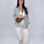 Beverly Striped Button Up Top - PAPER DOLL