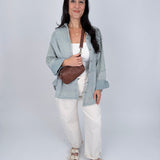 Beverly Striped Button Up Top - PAPER DOLL