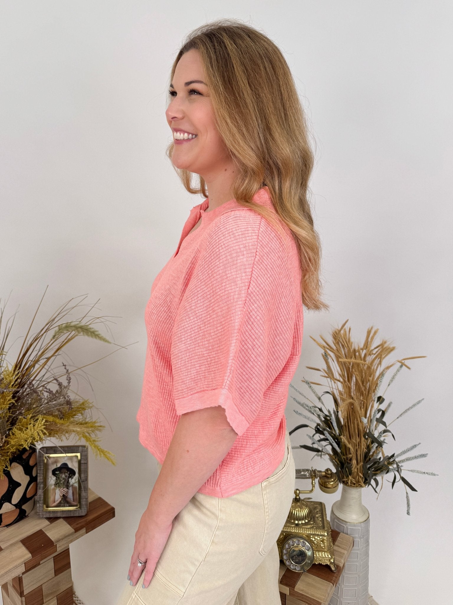 Peaceful Bliss Rib Knit Top - PAPER DOLL
