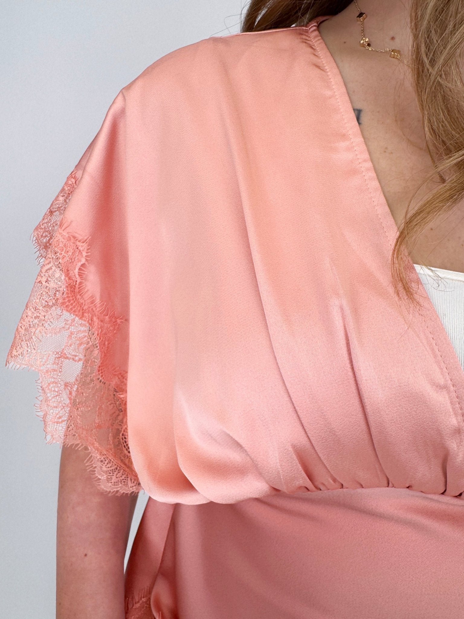 Touch Of Grace V - Neck Blouse - PAPER DOLL