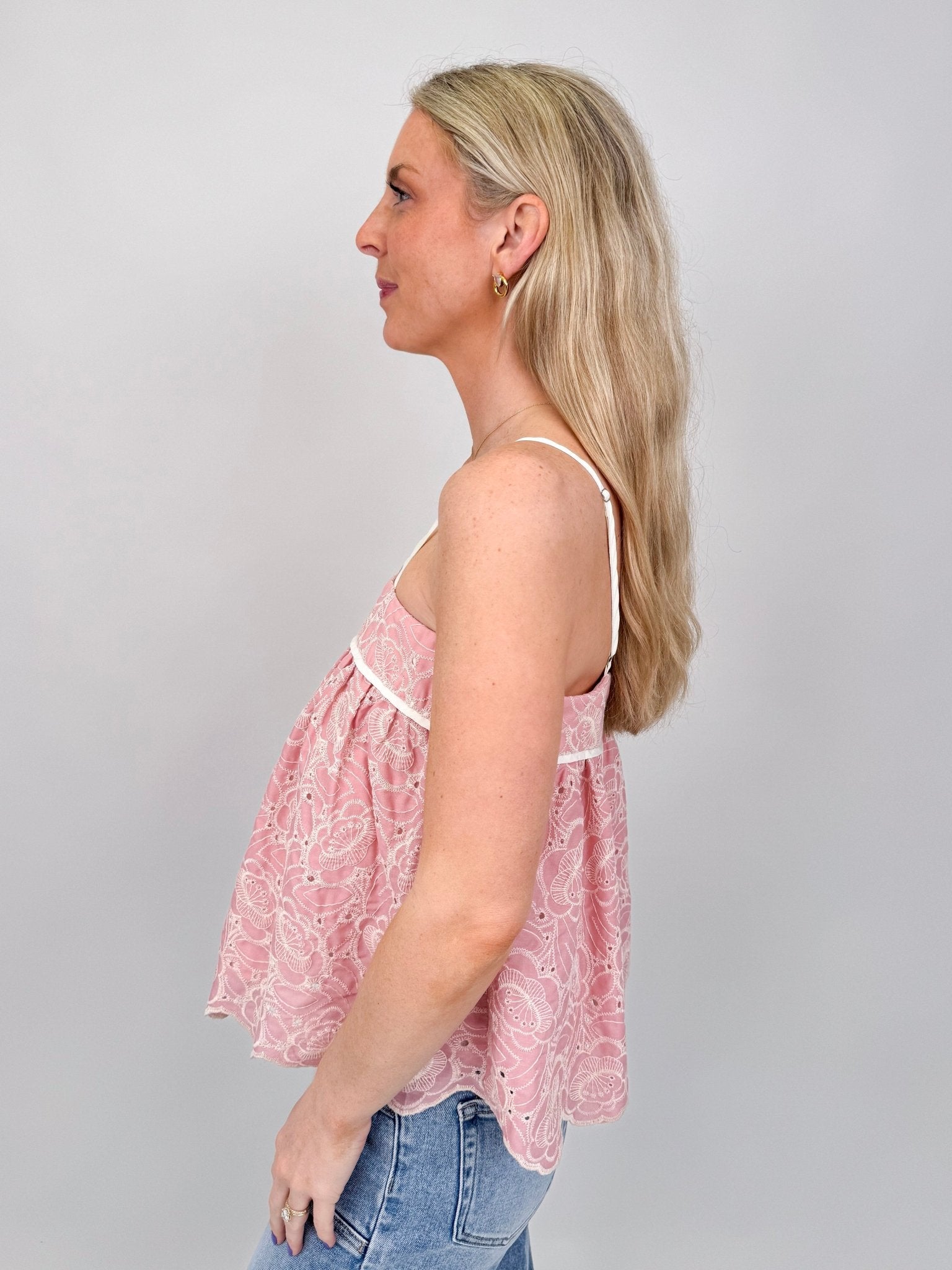 Another Day Scalloped Hem Blouse - PAPER DOLL