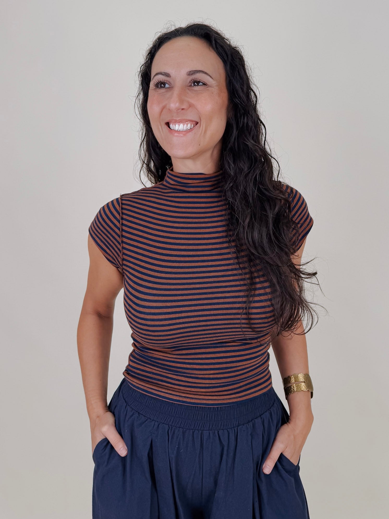 Carina Striped Top - PAPER DOLL