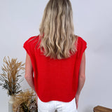 Woven Moments Sweater Vest Cardigan - PAPER DOLL