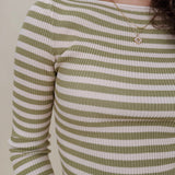 Zesty Striped Knit Top - PAPER DOLL