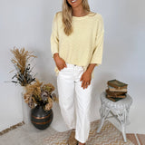 Hannah Mineral Wash Knit Top - PAPER DOLL