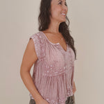 Collins V-Neck Blouse - PAPER DOLL
