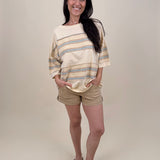 Not Gonna Lie Striped Top - PAPER DOLL