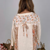 Sweet As Honey Floral Button Blouse - PAPER DOLL