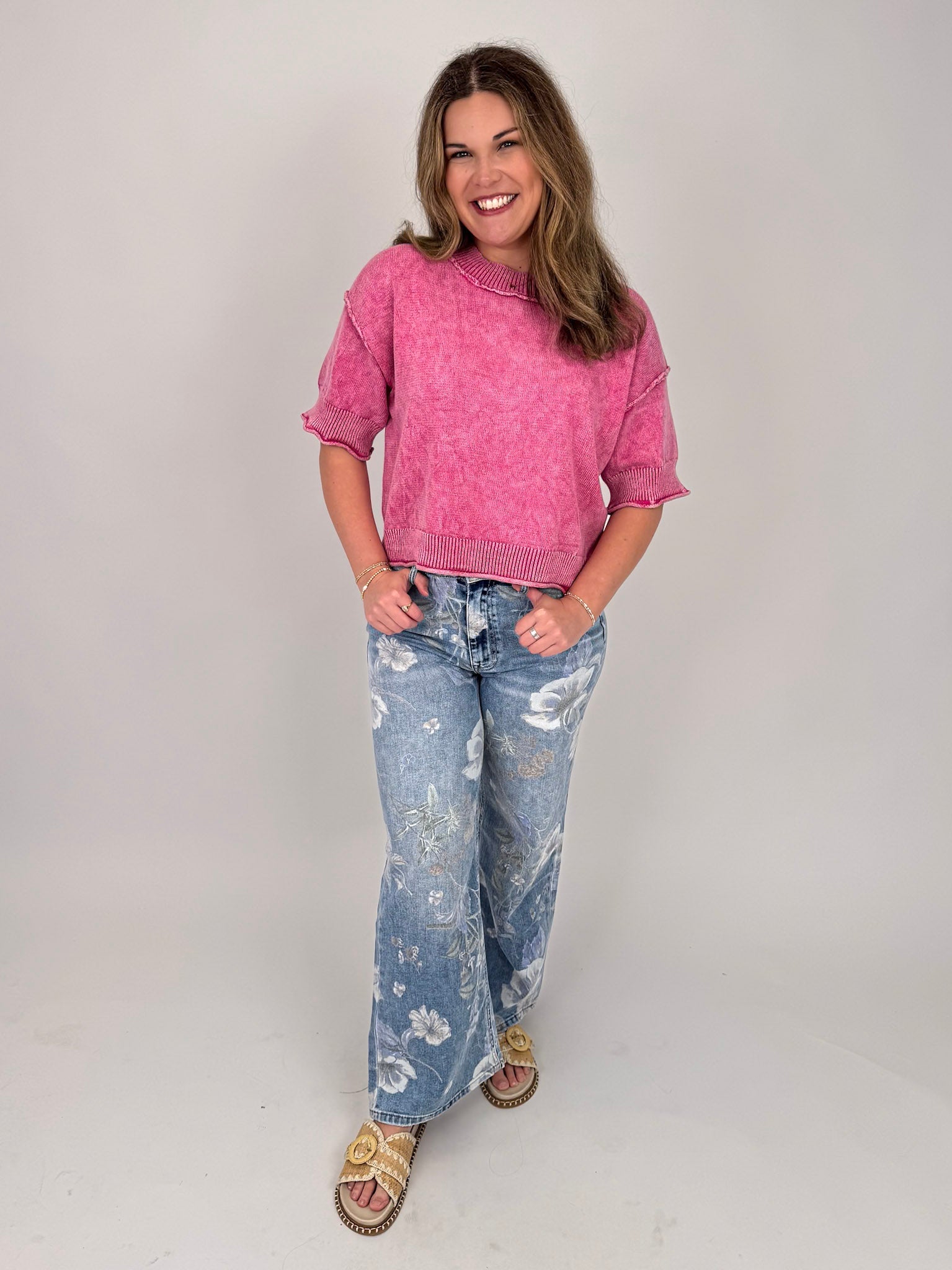 Leslie Ann Washed Knit Top - PAPER DOLL