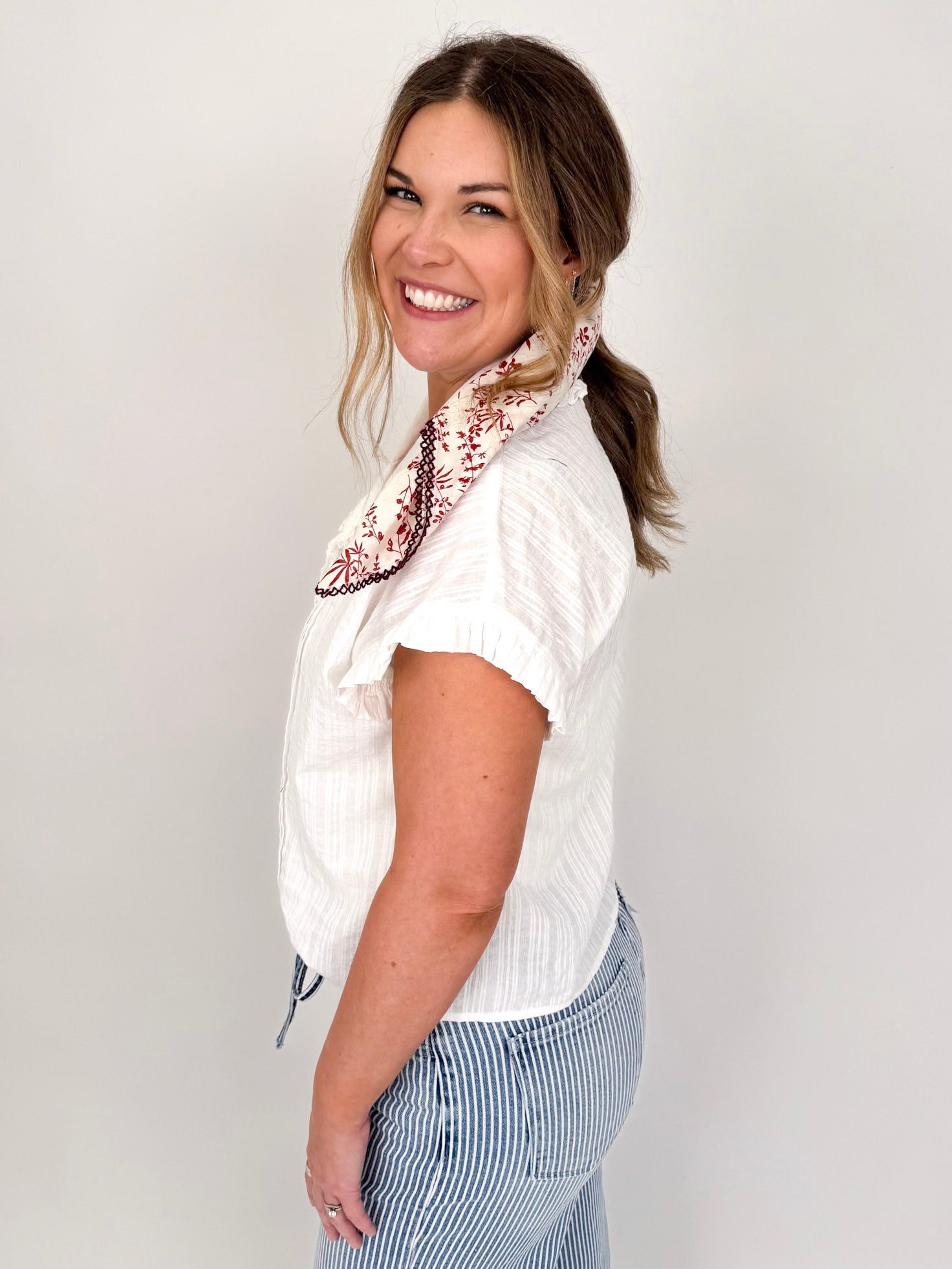 Katalina Ruffle Blouse - PAPER DOLL