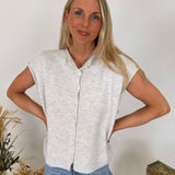 Woven Moments Sweater Vest Cardigan - PAPER DOLL