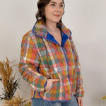Drawn To It Vintage Plaid Jacket - PAPER DOLL