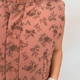 Counting Blessings Floral Padded Vest - PAPER DOLL