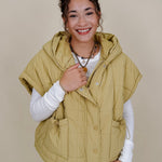 Matcha Latte Puffer Vest - PAPER DOLL