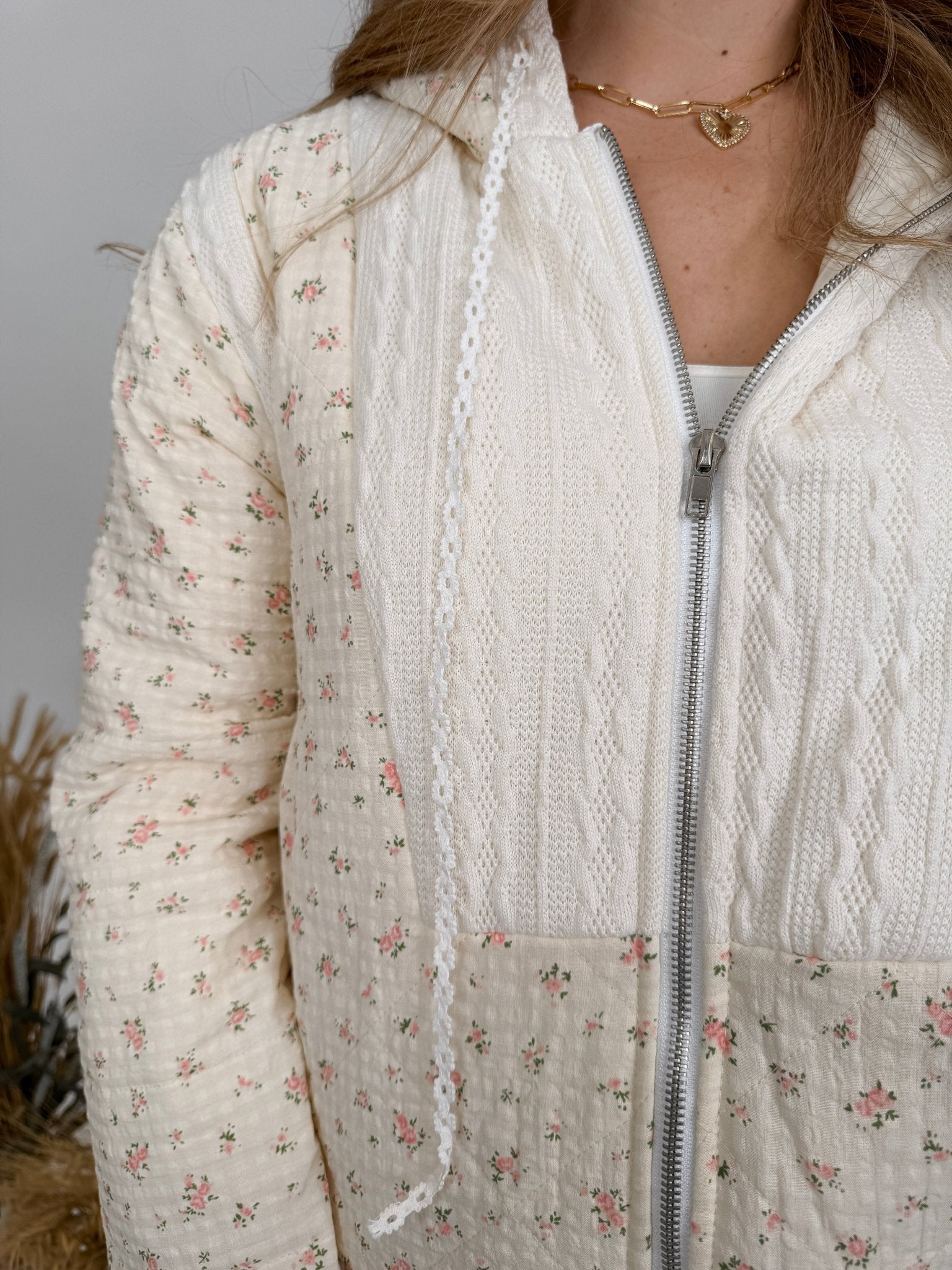 Elena Floral Quilted Jacket - PAPER DOLL