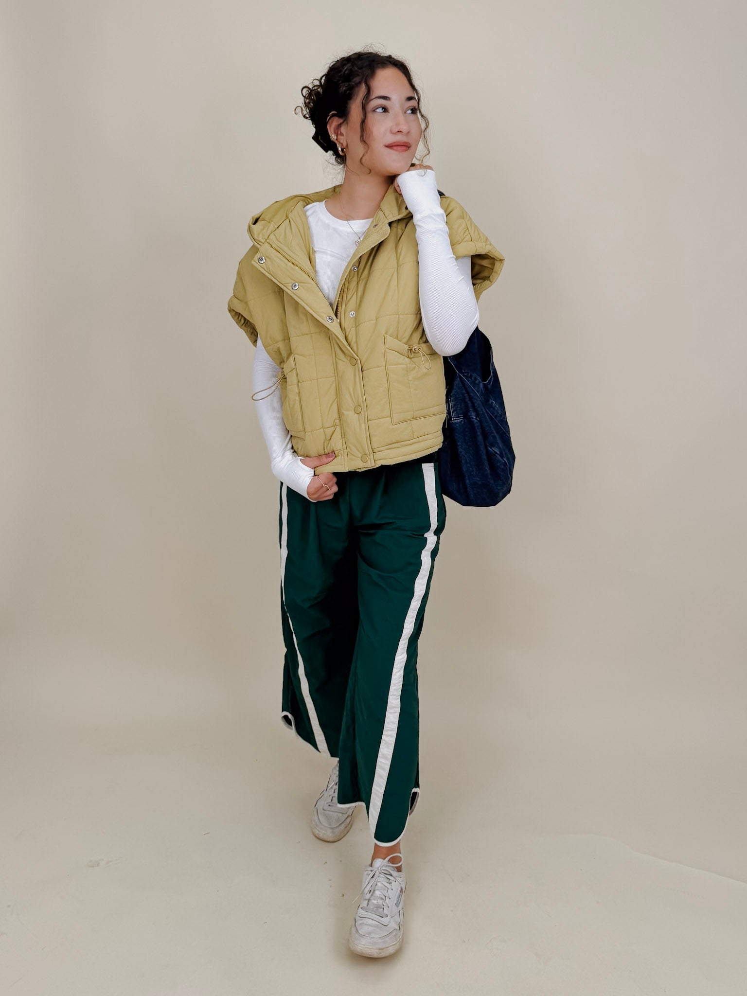 Matcha Latte Puffer Vest - PAPER DOLL