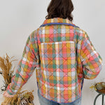 Drawn To It Vintage Plaid Jacket - PAPER DOLL