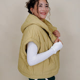 Matcha Latte Puffer Vest - PAPER DOLL