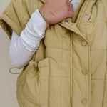 Matcha Latte Puffer Vest - PAPER DOLL