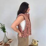 Counting Blessings Floral Padded Vest - PAPER DOLL