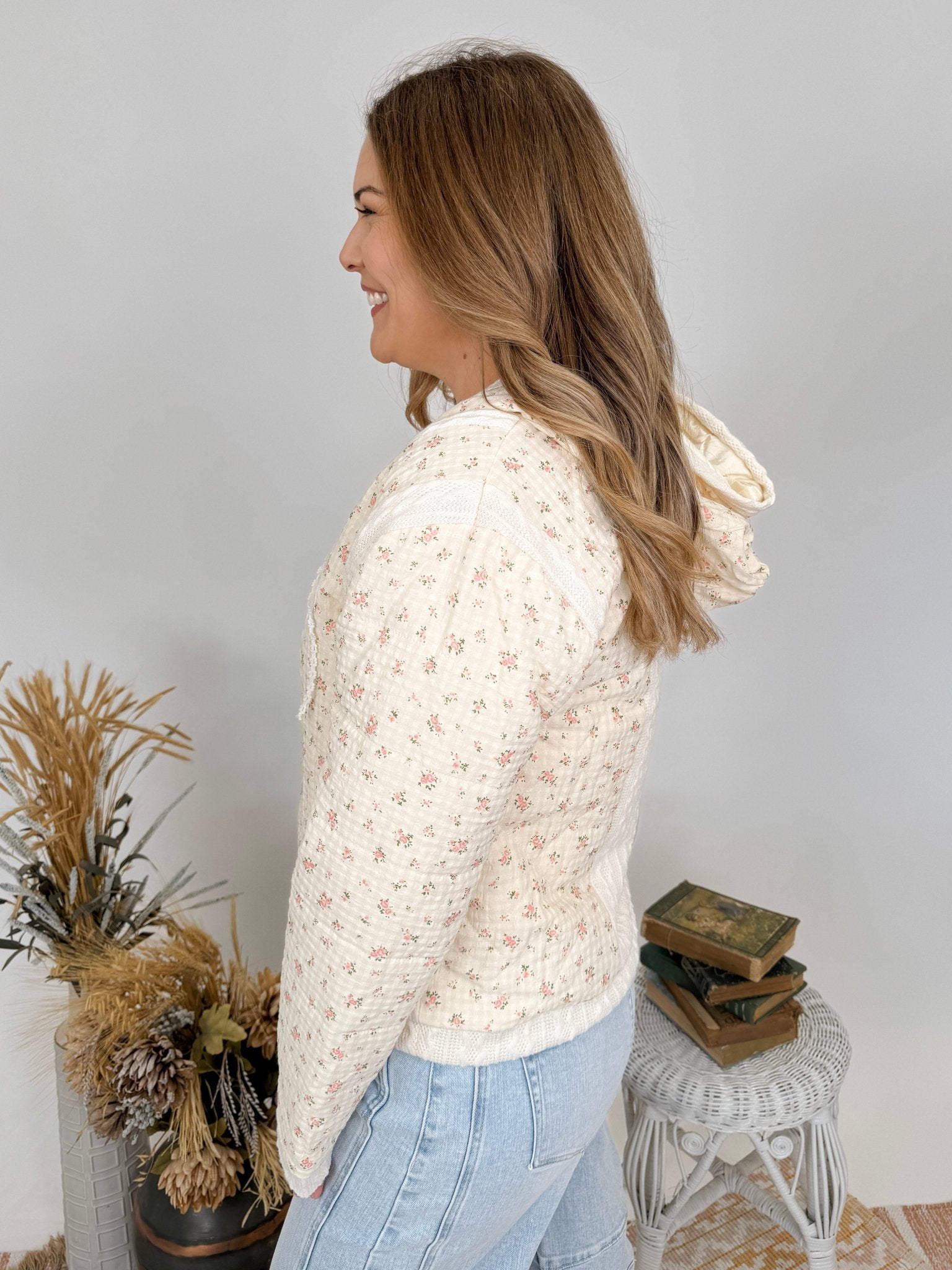 Elena Floral Quilted Jacket - PAPER DOLL