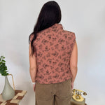Counting Blessings Floral Padded Vest - PAPER DOLL