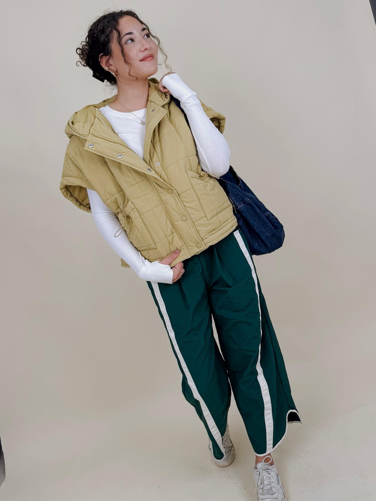 Matcha Latte Puffer Vest - PAPER DOLL