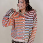 Poppy Rainbow Stripe Cardigan - PAPER DOLL