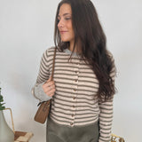 Tori Striped Cardigan - PAPER DOLL