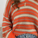 Up In The Air Striped Sweater - PAPER DOLL