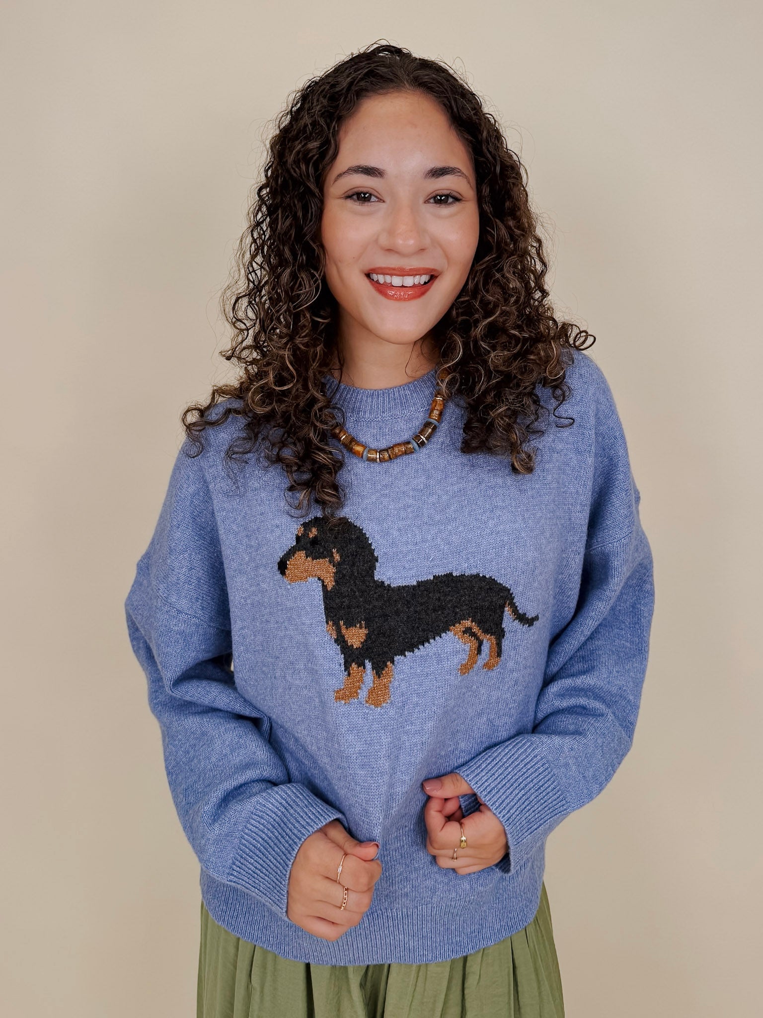 Hot Diggity Dachshund Sweater - PAPER DOLL