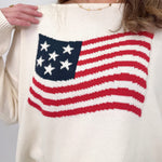 American Flag Graphic Sweater - PAPER DOLL
