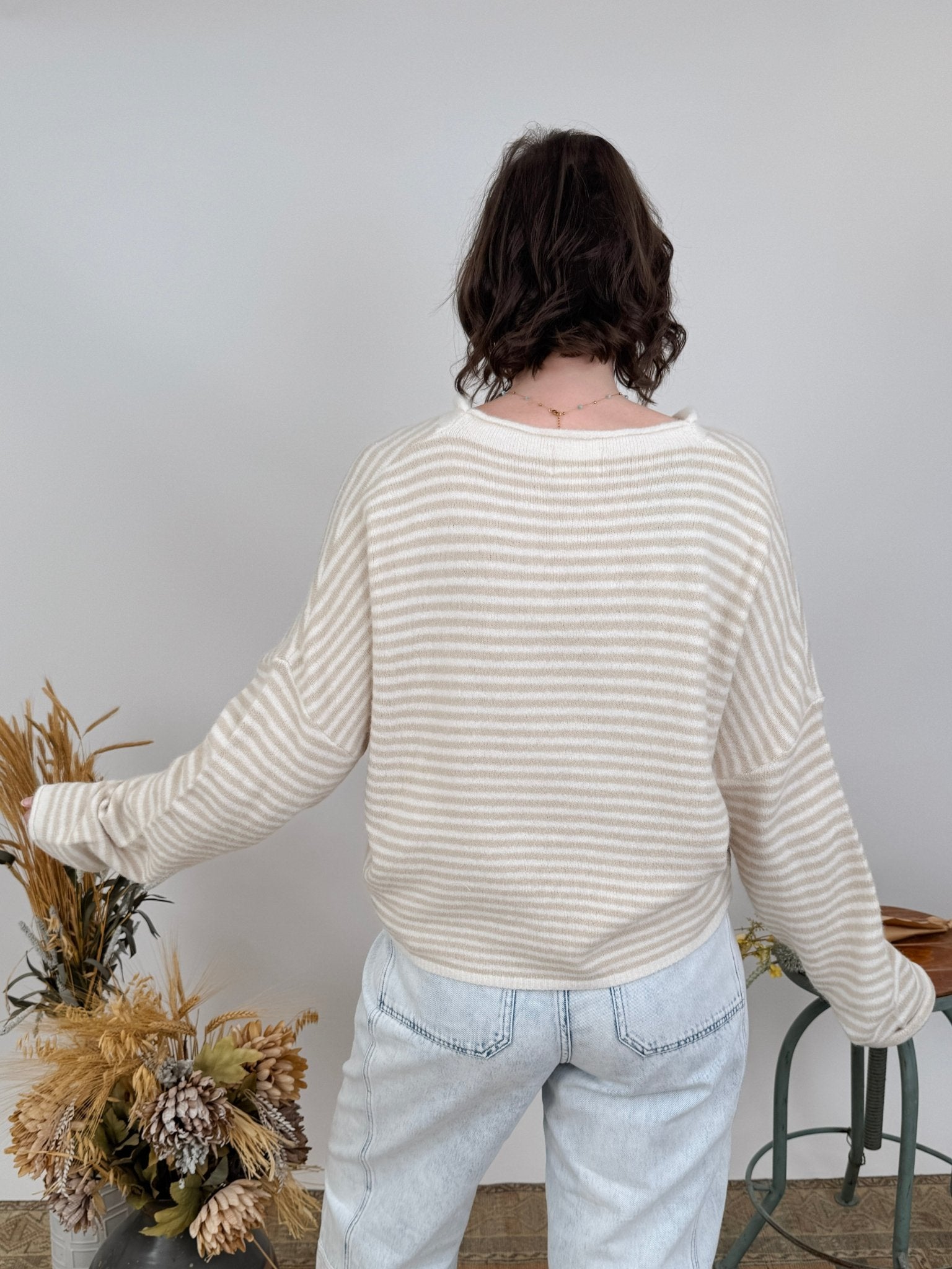 Heartstrings Tugged Striped Cardigan - PAPER DOLL