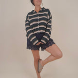 Meg Striped Cardigan - PAPER DOLL