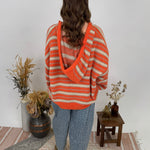 Up In The Air Striped Sweater - PAPER DOLL